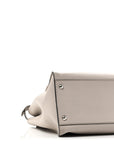 Vitello Seta Plexiglass Granite Large Peekaboo Iconic Satchel Polvere