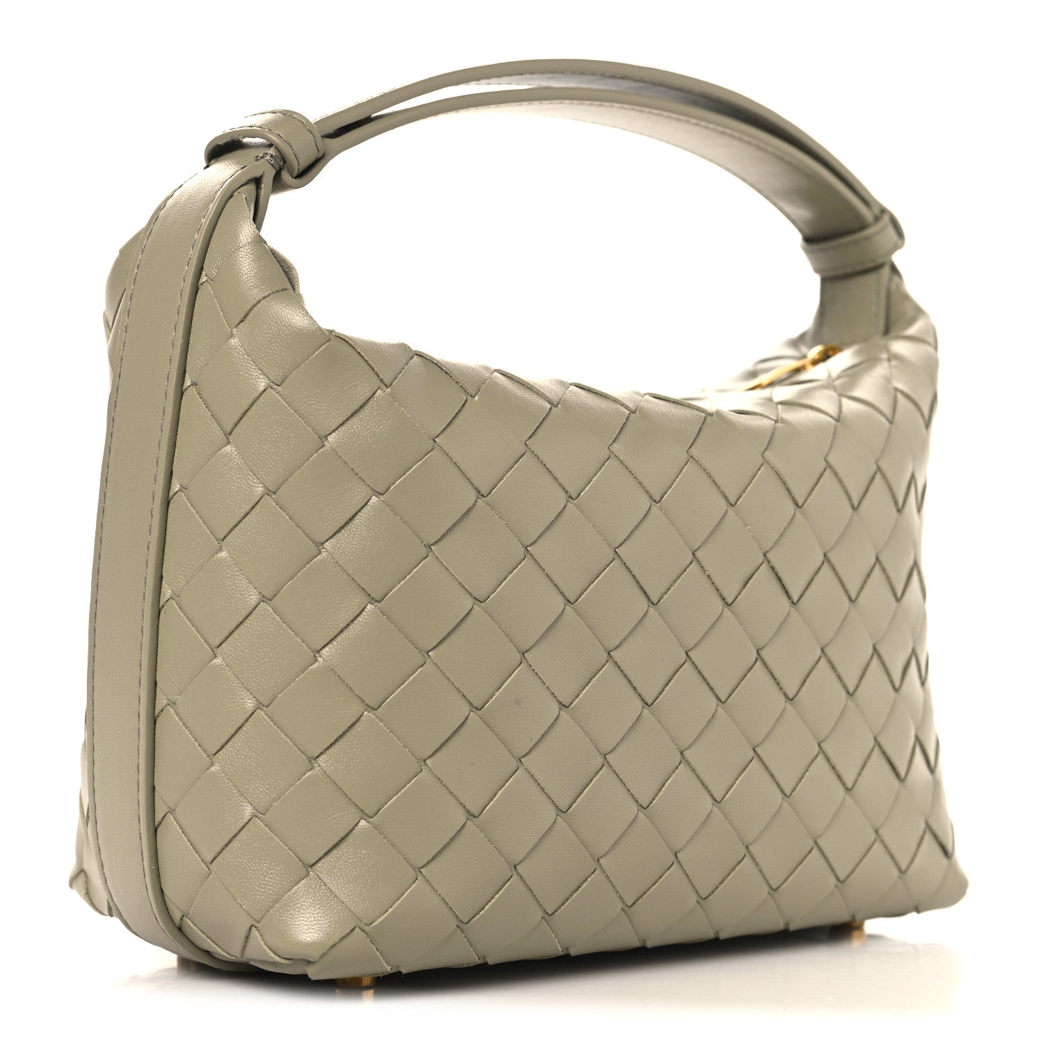 Calfskin Nappa Intrecciato Mini Wallace Travertine