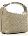 Calfskin Nappa Intrecciato Mini Wallace Travertine