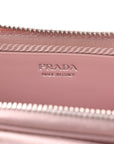 Satin Crystal Mini Triangle Crossbody Pouch Alabastro