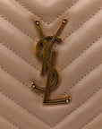 Calfskin Matelasse Monogram Lou Camera Bag Dark Beige