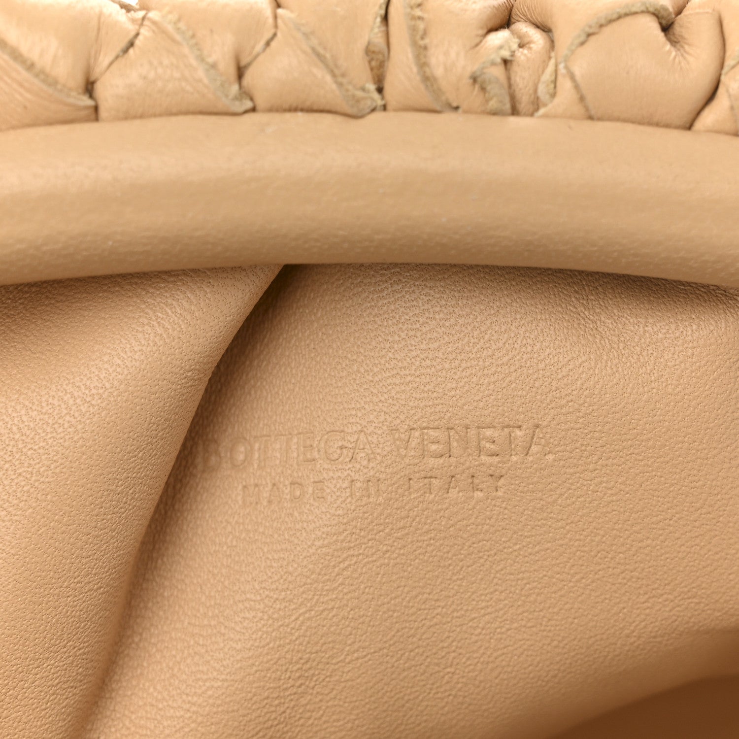 Nappa Intrecciato The Mini Pouch Almond