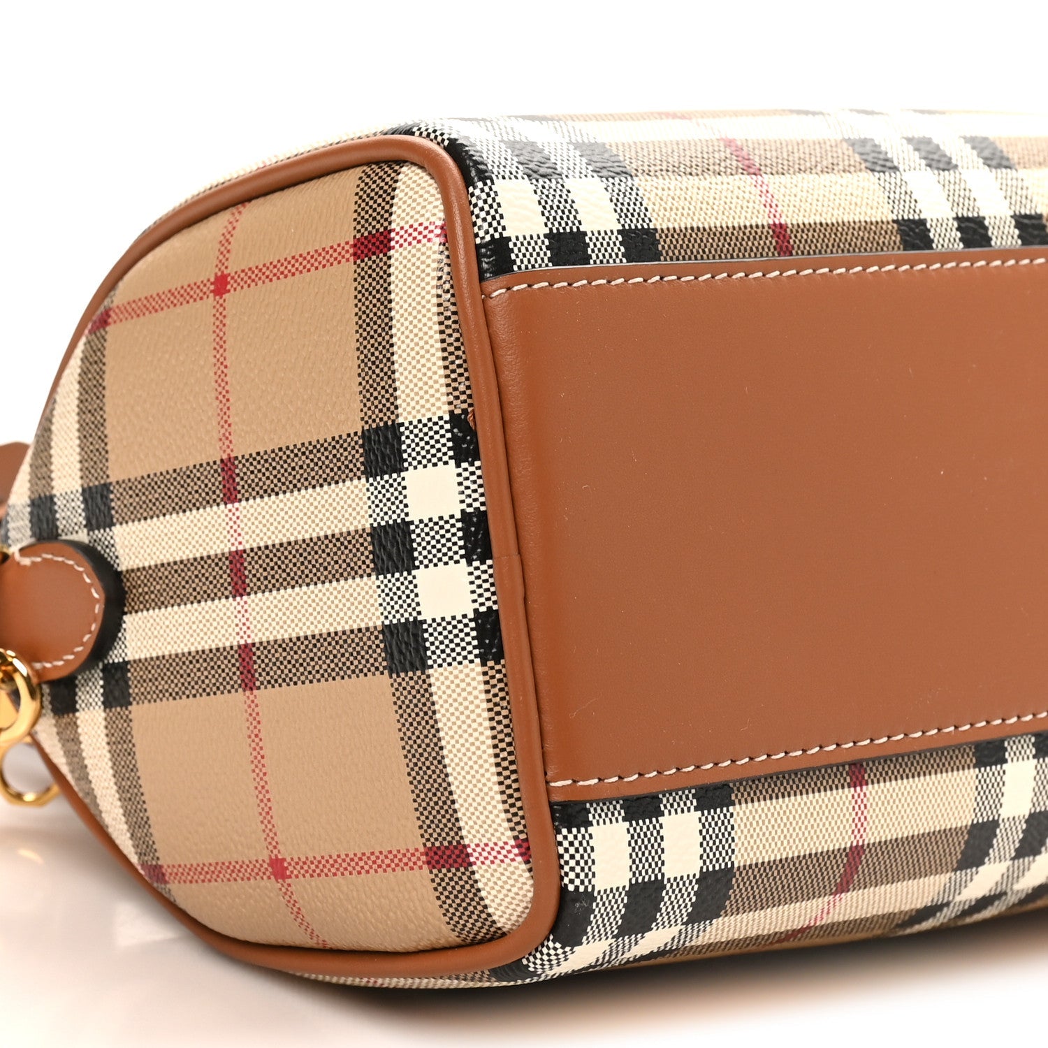 Vintage Check Mini Bowling Bag Briar Brown