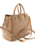 Smooth Calfskin Small Bel Air Carry All Bag Latte