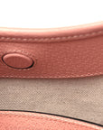 GG Supreme Monogram Textured Dollar Calfskin Web Small Ophidia Bucket Shoulder Bag Rose Pink