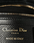 Grained Calfskin Saddle Bag Black