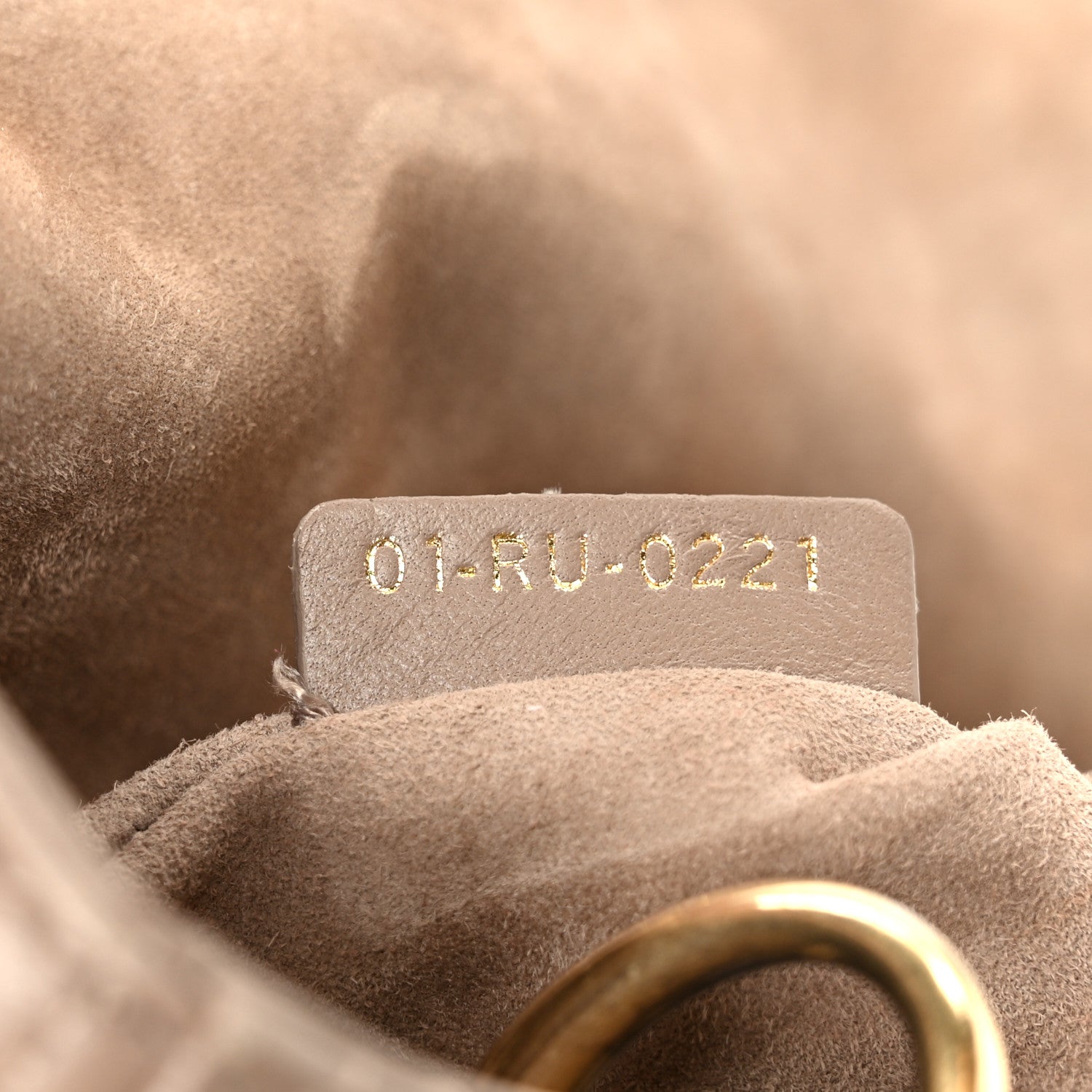 Lambskin Cannage Small My ABCD1OR Lady D1OR Warm Taupe