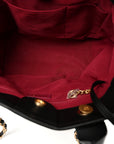 Calfskin Small Deauville Tote Black