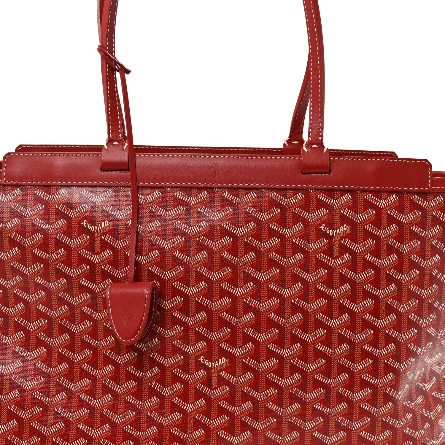 Goyardine Bellechasse Biaude MM Tote Red