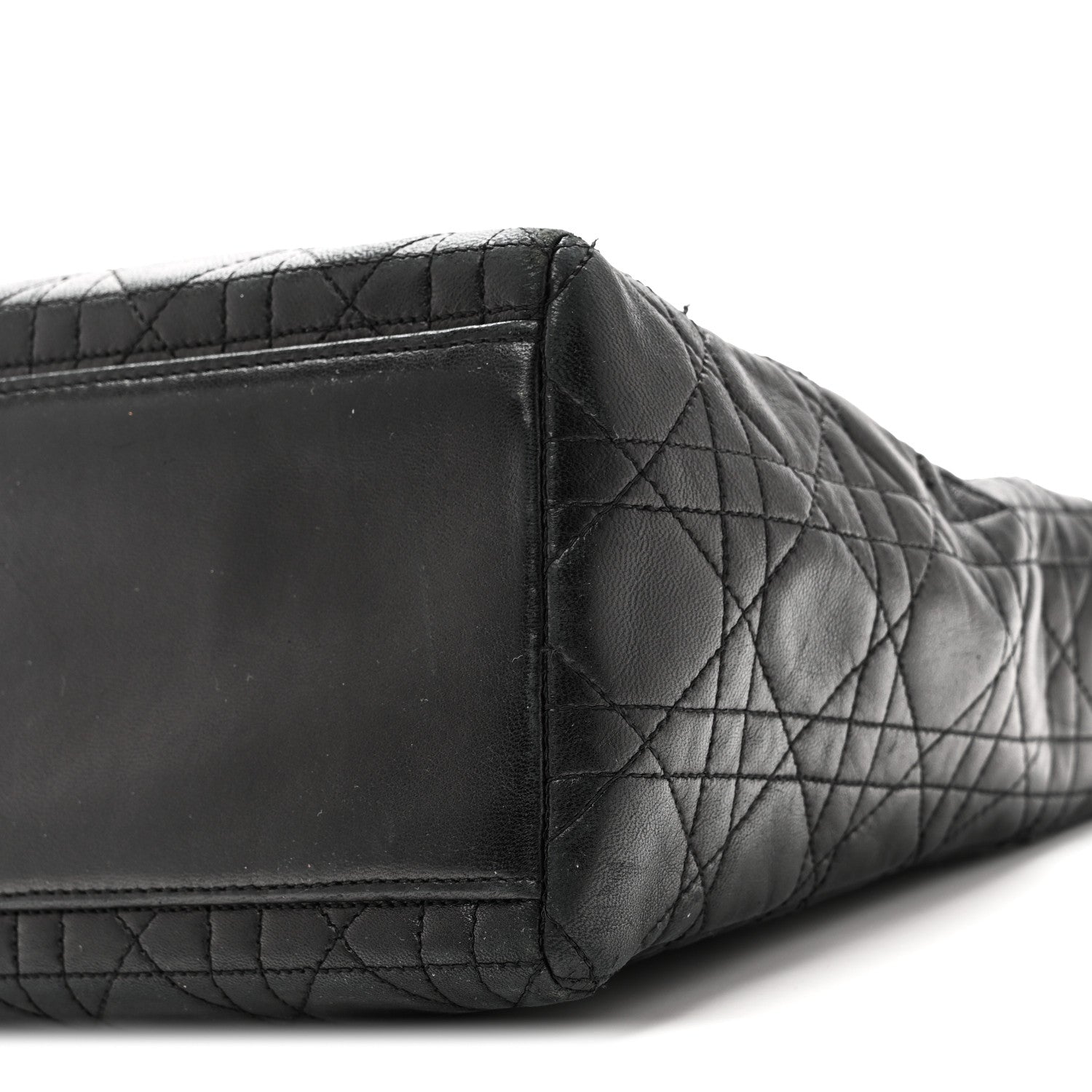 Lambskin Cannage Medium Lady D1OR Black