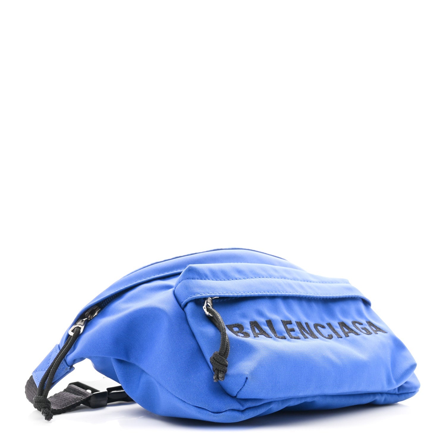 Sport Nylon Logo Embroidered Wheel Beltpack Electric Blue Black
