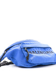 Sport Nylon Logo Embroidered Wheel Beltpack Electric Blue Black
