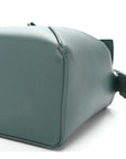 Calfskin Small Puzzle Edge Bag Bottle Green