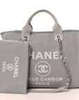 Mixed Fibers Small Deauville Tote Light Grey