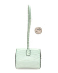 Matte Alligator Festival Kelly Bag Charm Vert D'eau