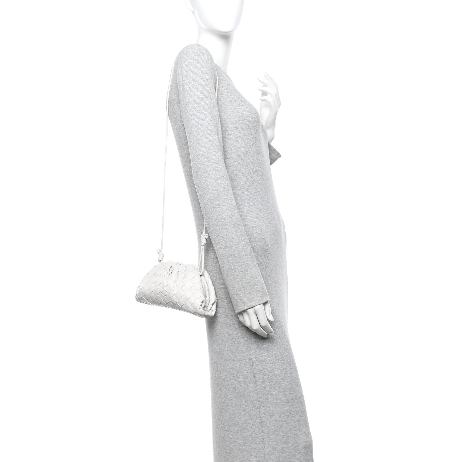 Nappa Intrecciato The Mini Pouch Chalk