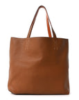 Taurillon Clemence Double Sens Reversible Tote Orange Gold