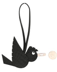 Epsom Chevre Mysore Swift Alligator Lizard Birdy Bag Charm Black