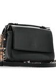 Vitello Dolce F is FNDI FF Embossed Micro Double Baguette Tobacco Black