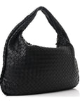 Nappa Intrecciato Medium Veneta Hobo Black