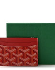 Goyardine Saint Sulpice Card Holder Red