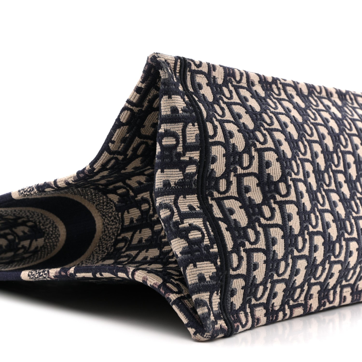 Oblique Large Book Tote Blue Multicolor