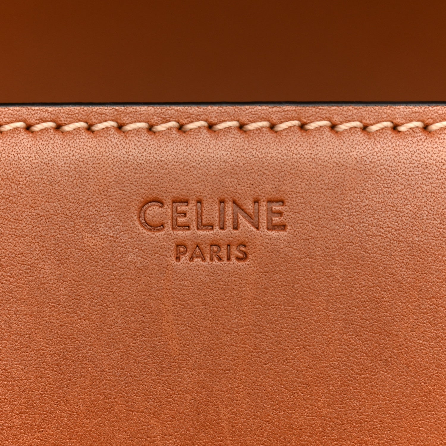 Natural Calfskin Medium Triomphe Tan