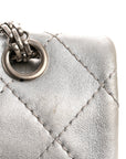 Metallic Lambskin Quilted 2.55 Reissue 227 Flap Silver
