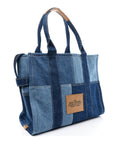 Denim Canvas Large The Tote Bag Blue