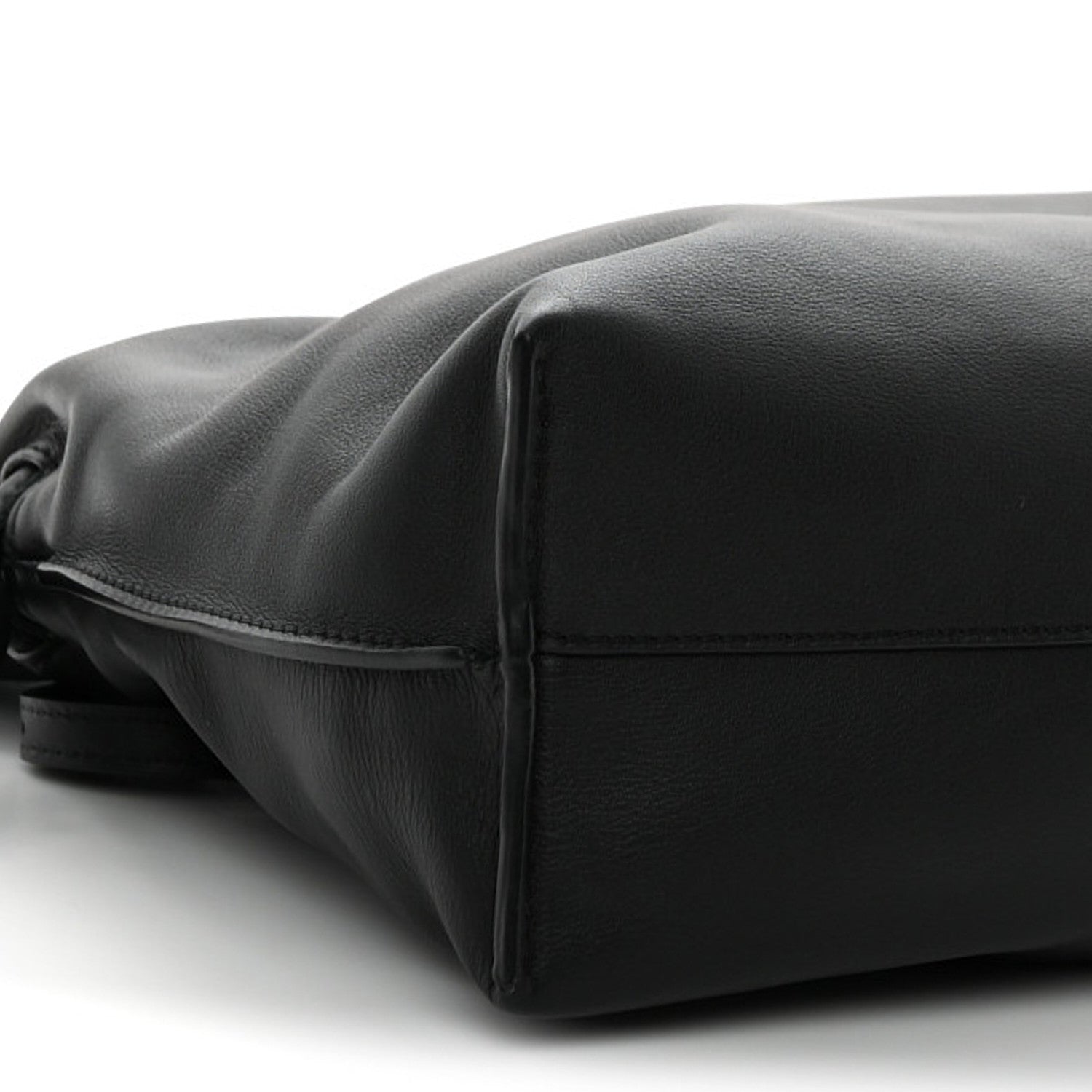 Nappa Medium Flamenco Knot Bag Black