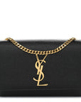 Grain De Poudre Small Classic Monogram Kate Satchel Black