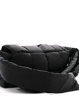 Nylon Intrecciato Padded Tech Cassette Bag Black