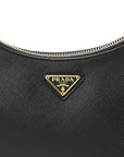 Saffiano Lux Re-Edition 2005 Shoulder Bag Black