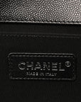 Caviar Quilted Medium Boy Flap Black