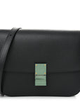 Liege Calfskin Medium Classic Box Flap Bag Anthracite