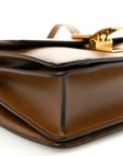 Box Calfskin Small Classic Box Flap Bag Camel