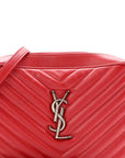 Calfskin Matelasse Monogram Lou Camera Bag Red