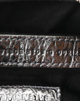 Metallic Agneau Arena Le Cagole Shoulder Bag XS Silver