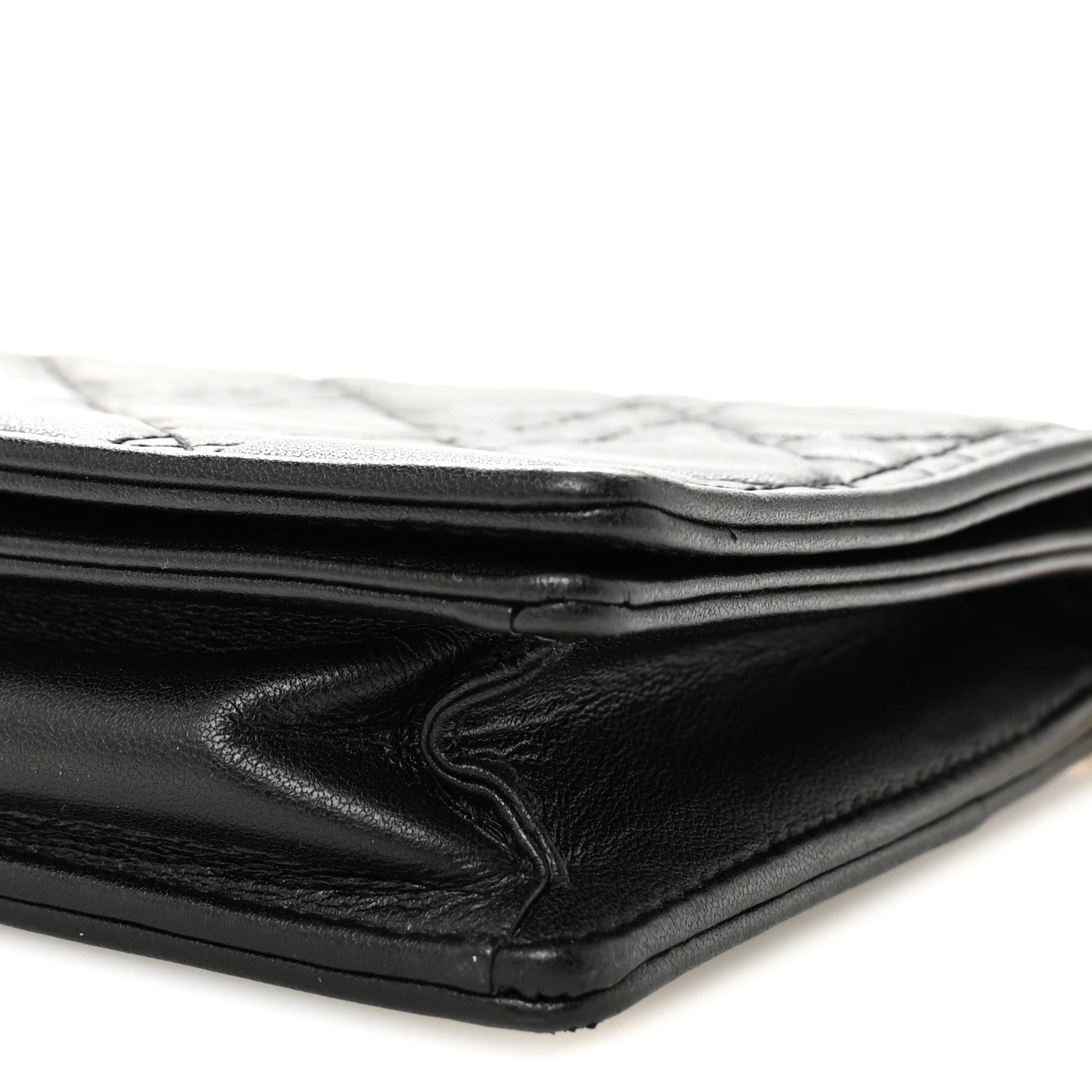 Lambskin Cannage Lady D1OR Pouch Black