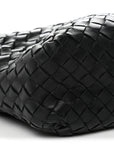 Nappa Intrecciato Crossbody Messenger Black