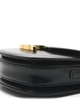 Shiny Calfskin Besace Clea Triomphe Black