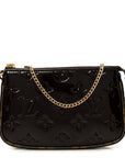 Vernis Monogram Mini Pochette Accessories Amarante