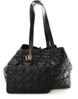 Calfskin Macrocannage Large Toujours Black