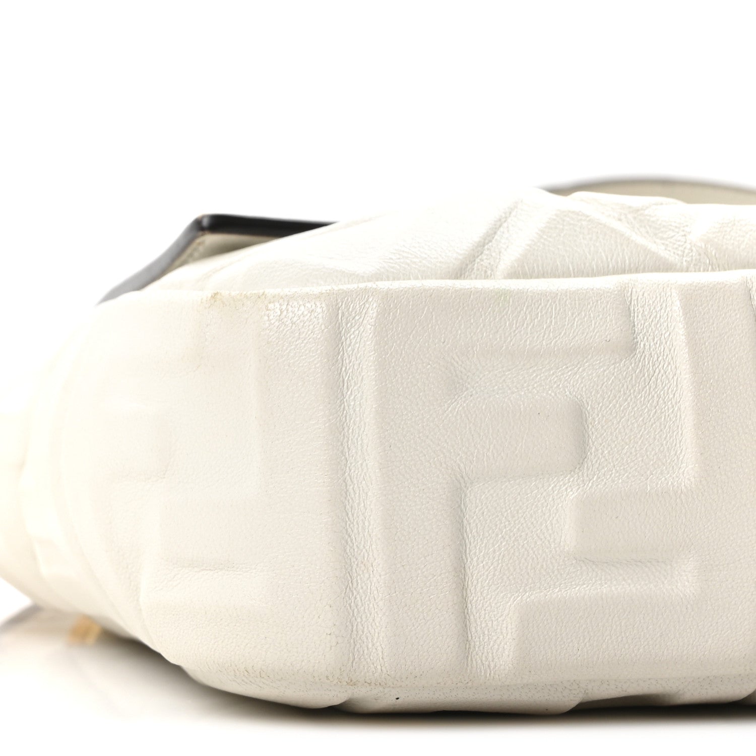 Nappa FF 1974 Embossed Baguette White