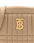 Lambskin Quilted Small Lola Camera Bag Oat Beige
