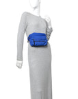 Sport Nylon Logo Embroidered Wheel Beltpack Electric Blue Black