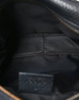 Pebbled Calfskin Small Soho Disco Bag Black