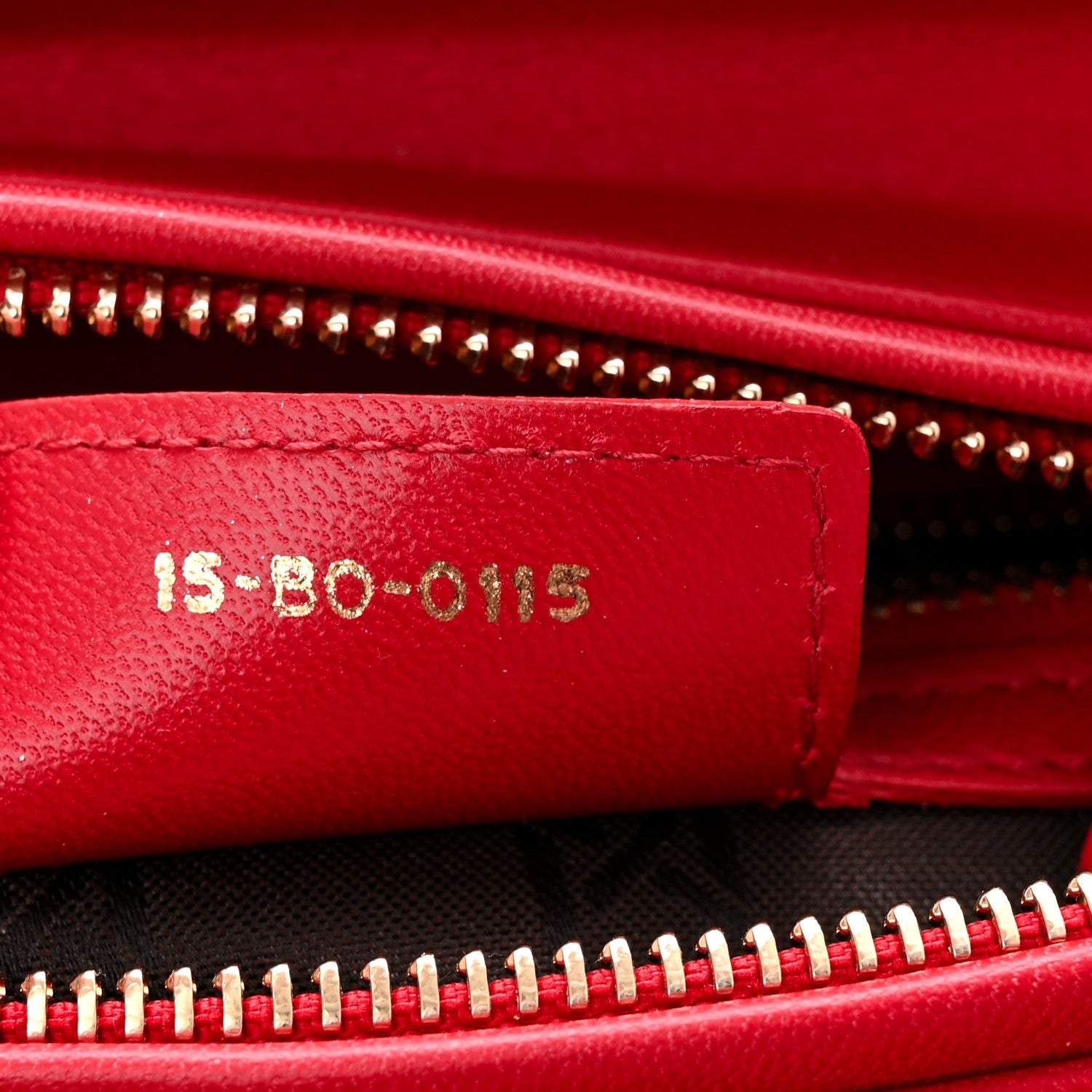 Lambskin Cannage Medium Lady D1OR Red