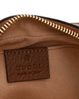 New Denim GG Monogram Dollar Calfskin Mini Ophidia Shoulder Bag Blue Tea Cuir Epilog