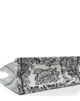 Gradient Canvas Embroidered Large D1ORiviera Toile De Jouy Book Tote Blue